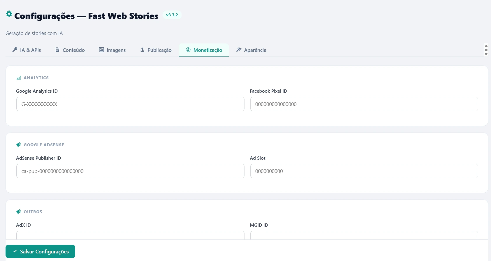 Fast Web Stories