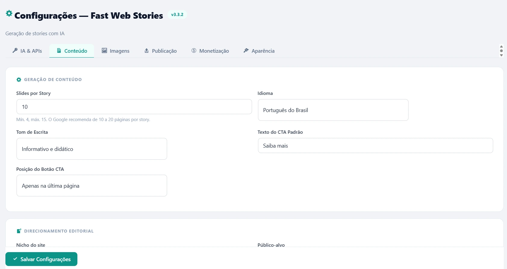 Fast Web Stories